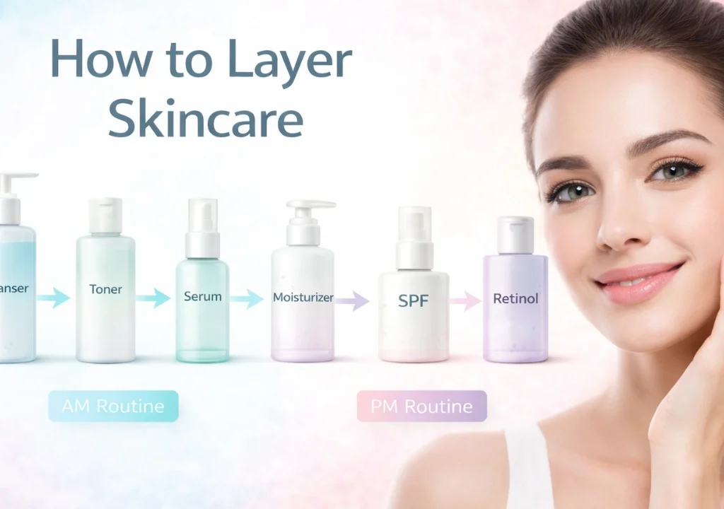How to Layer Skincare: Correct Order for AM & PM Routine (Step-by-Step)