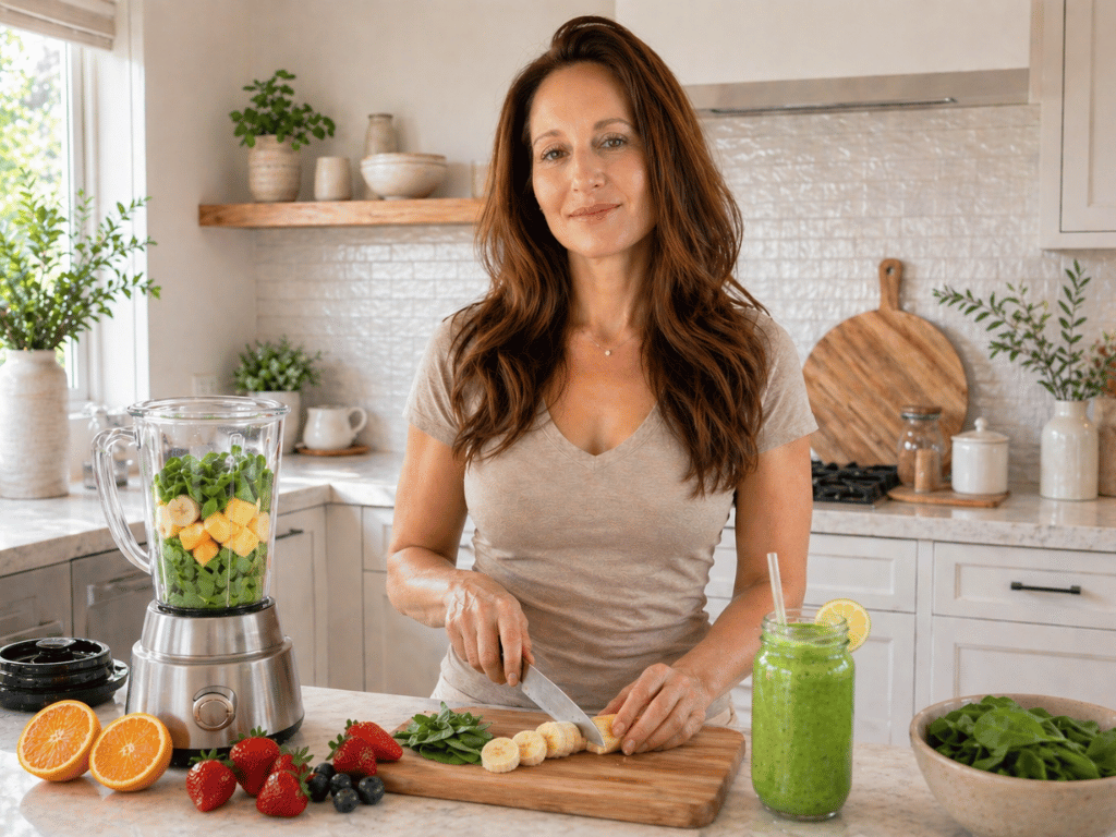 daily glow collagen smoothie recipe by Aby Ashland